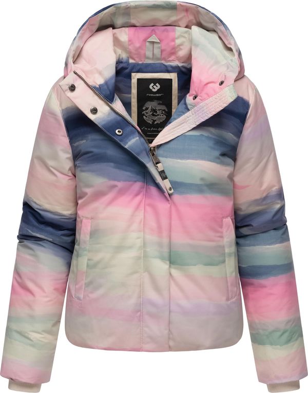 Ragwear Ragwear Zimska jakna 'Amarrena'  bež / plava / travnato zelena / roza