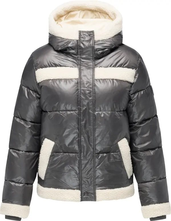 Ragwear Ragwear Zimska jakna 'Editah Youmodo'  bež siva / tamo siva