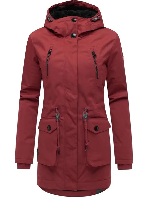 Ragwear Ragwear Zimska jakna 'Ellsa'  vatreno crvena