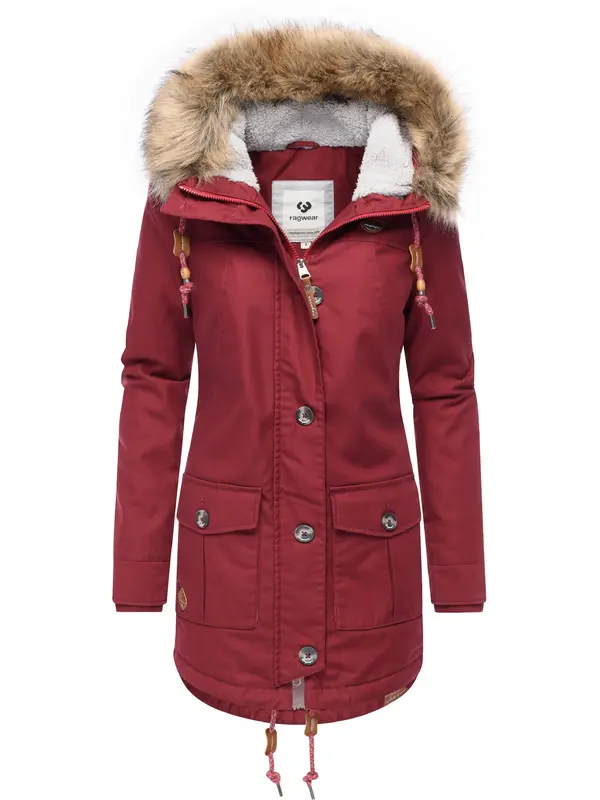 Ragwear Ragwear Zimska jakna 'Jane'  boja vina