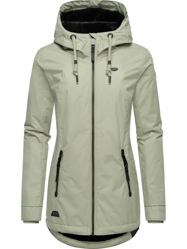 Ragwear Ragwear Zimska jakna 'Zuzka'  pastelno zelena / crna