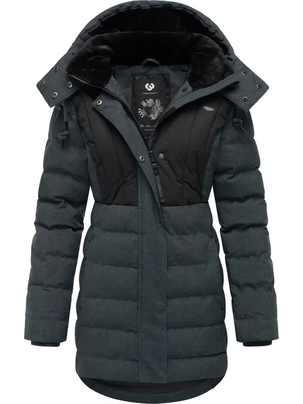 Ragwear Ragwear Zimska parka 'Ashanta'  tamo siva / crna