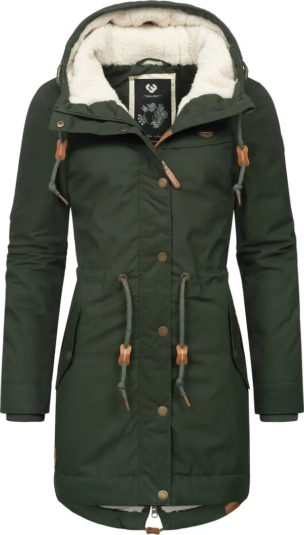 Ragwear Ragwear Zimska parka 'Canny'  svijetlosmeđa / tamno zelena