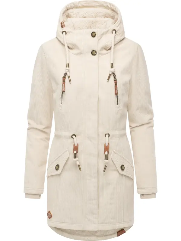 Ragwear Ragwear Zimska parka 'Ellsie Cordy'  ecru/prljavo bijela