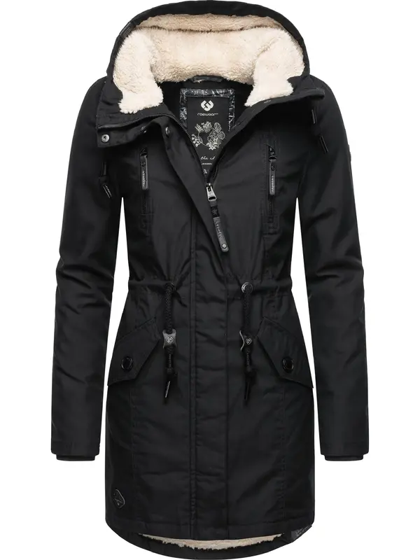 Ragwear Ragwear Zimska parka 'Elsie'  crna / bijela