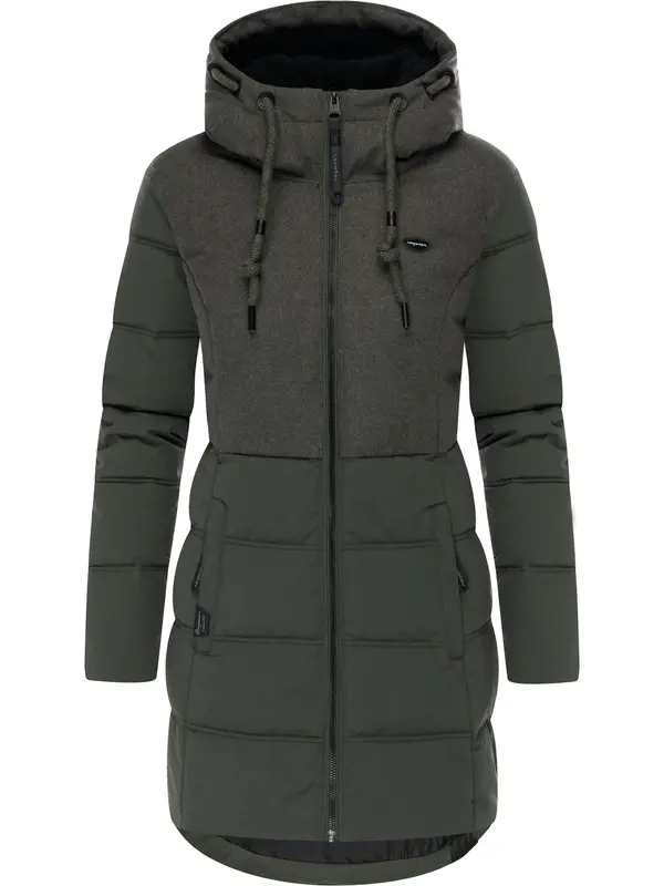 Ragwear Ragwear Zimski kaput 'Ashani'  tamno zelena / crna