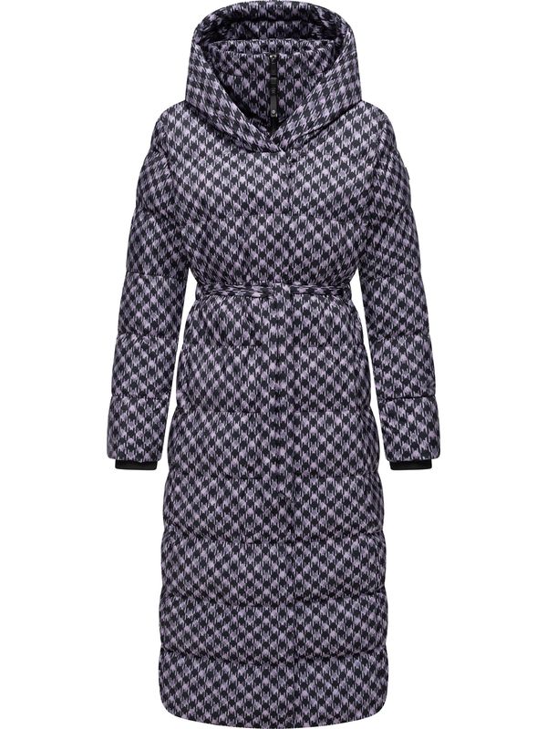 Ragwear Ragwear Zimski kaput 'Niara'  antracit siva / tamo siva / lila