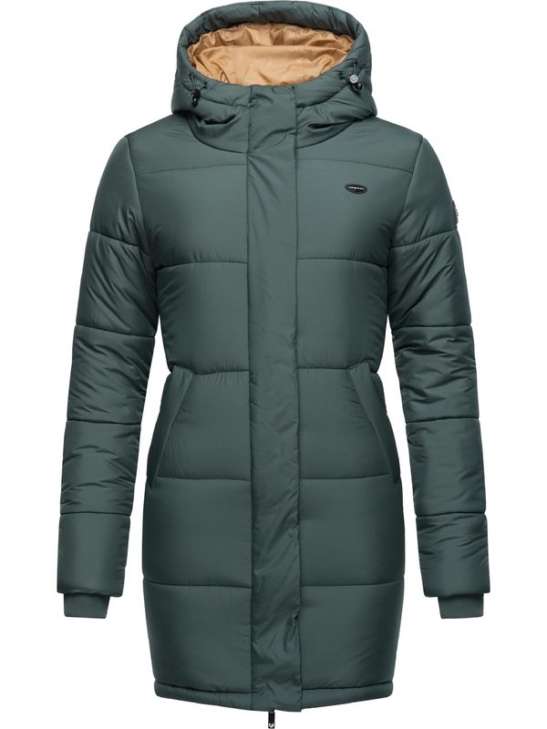 Ragwear Ragwear Zimski kaput 'Relive'  smaragdno zelena / crna / bijela