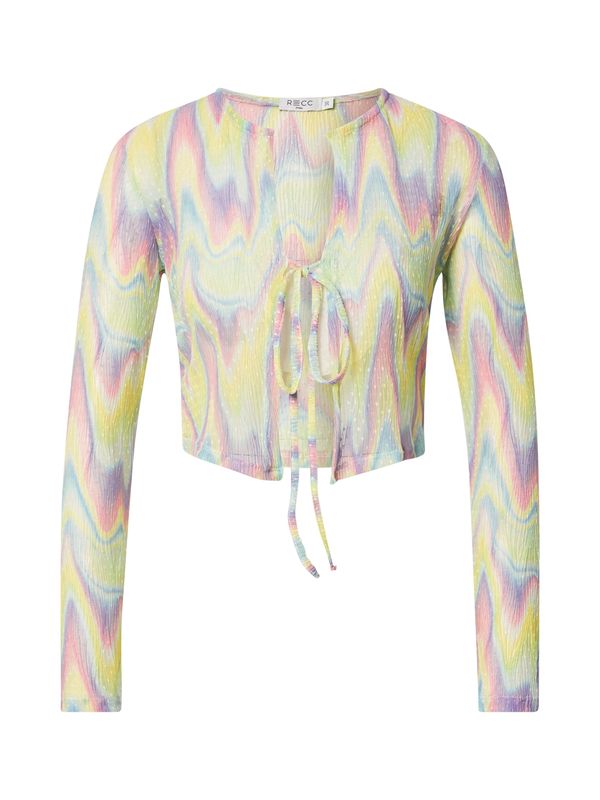 RECC RECC Majica 'JADA'  svijetloplava / žuta / tamno ljubičasta / roza