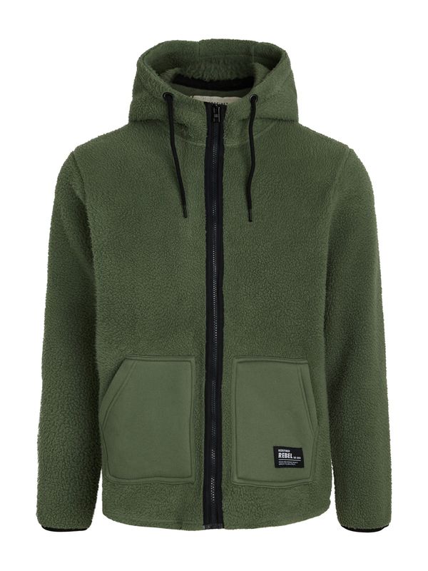 Redefined Rebel Redefined Rebel Flis jakna 'Elmer'  tamno zelena