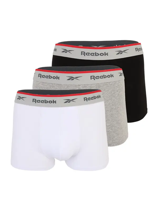 Reebok Reebok Sportske gaće 'Ovett'  siva melange / crna / bijela
