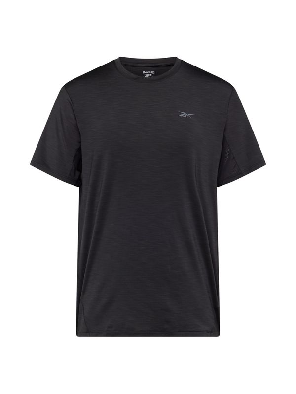 Reebok Reebok Tehnička sportska majica 'ATHLETE'  svijetlosiva / crna melange