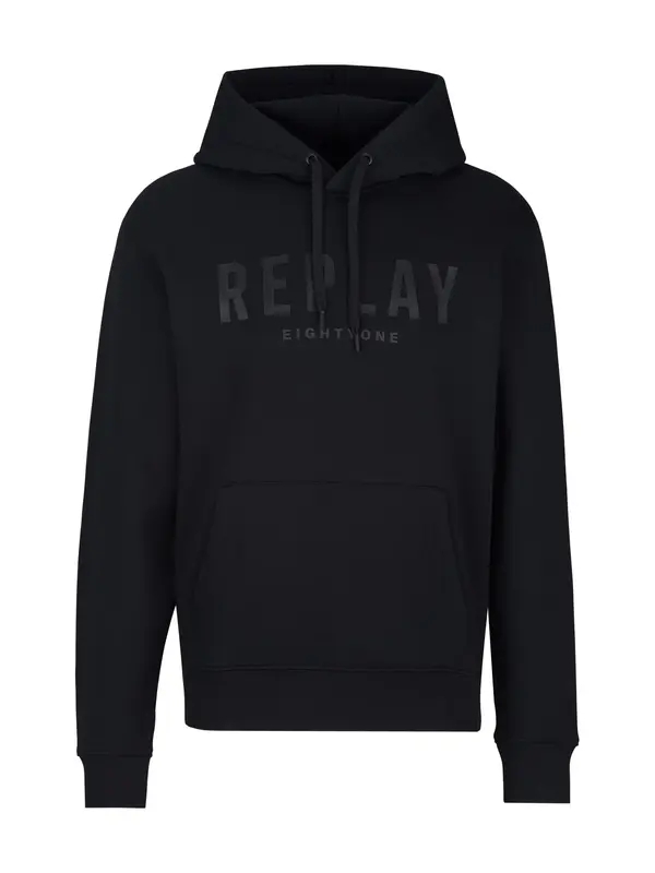 REPLAY REPLAY Sweater majica  crna