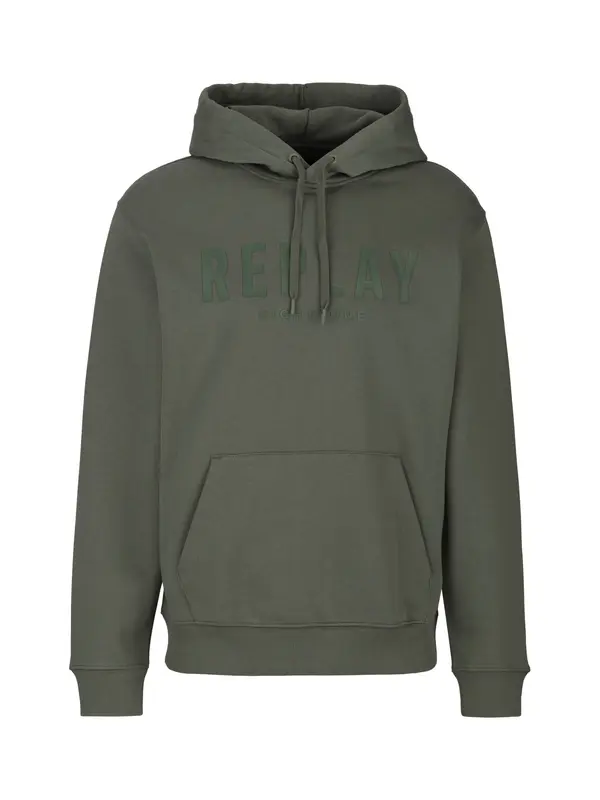 REPLAY REPLAY Sweater majica  maslinasta