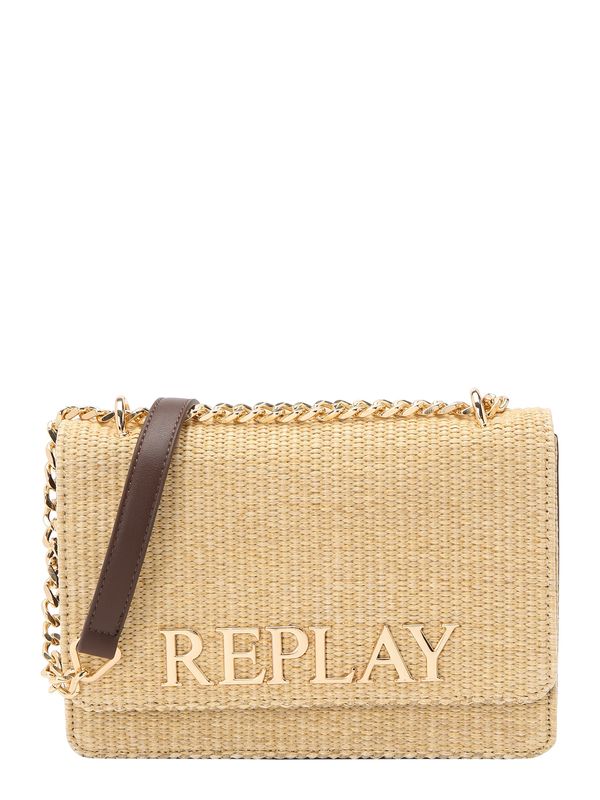 REPLAY REPLAY Torba preko ramena  bež / tamno smeđa / zlatna