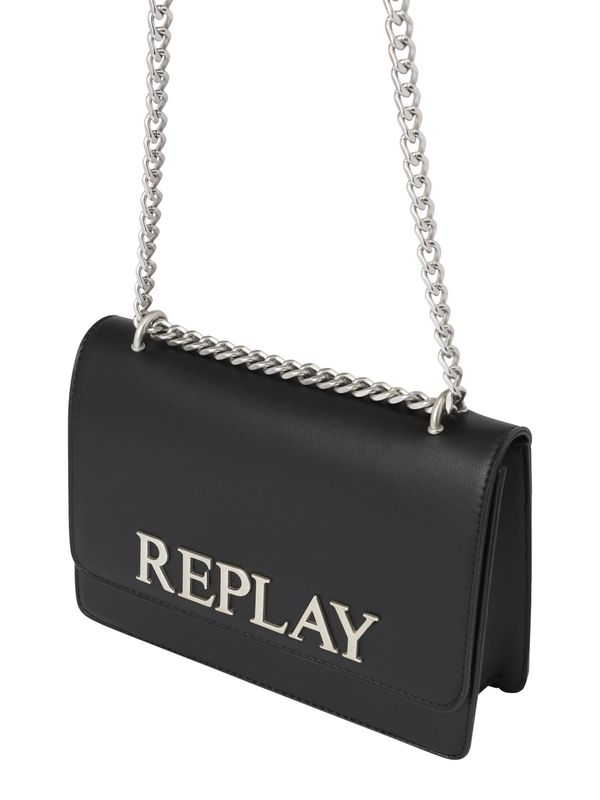 REPLAY REPLAY Torba preko ramena  crna / srebro