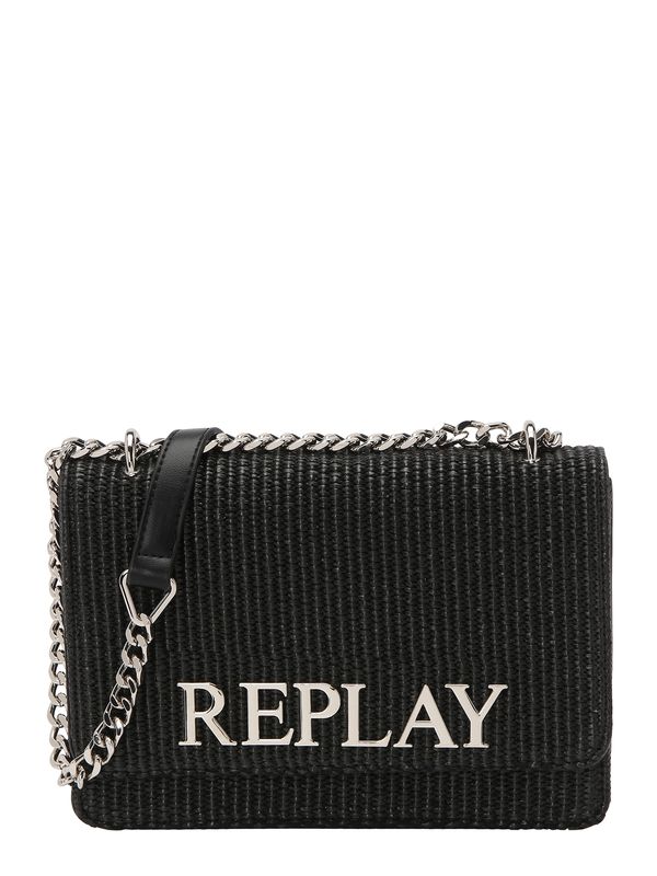 REPLAY REPLAY Torba preko ramena  crna / srebro