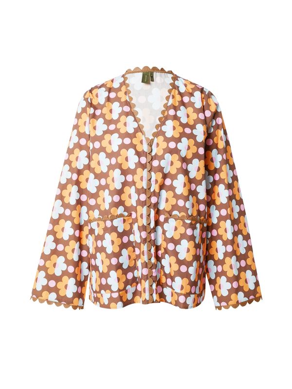 Résumé Résumé Bluza 'Kino'  karamela / tamno smeđa / prljavo roza / bijela