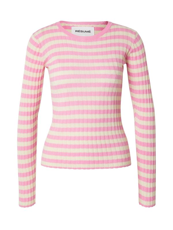 Résumé Résumé Pulover 'Arlie'  svijetlobež / svijetloroza