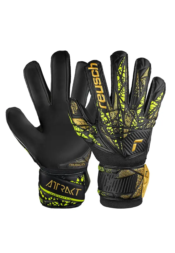 REUSCH REUSCH Sportske rukavice 'Attrakt Infinity'  neonsko žuta / zlatna / crna