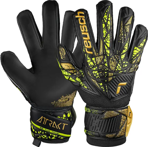 REUSCH REUSCH Sportske rukavice 'Attrakt'  žuta / zlatna / crna