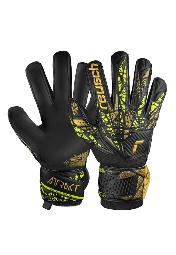 REUSCH REUSCH Sportske rukavice 'Attrakt'  žuta / zlatna / crna