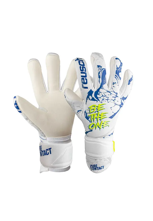 REUSCH REUSCH Sportske rukavice 'Pure Contact Silver'  tamno plava / žuta / bijela
