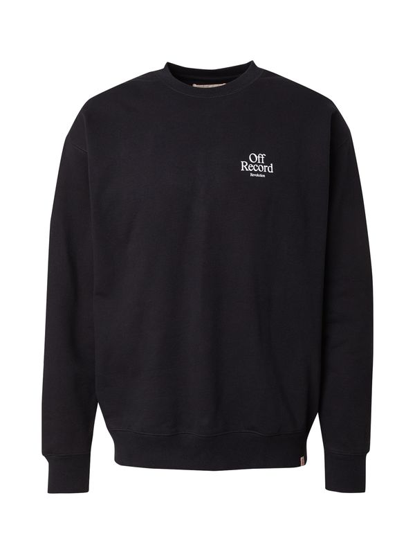 Revolution Revolution Sweater majica  crna / bijela