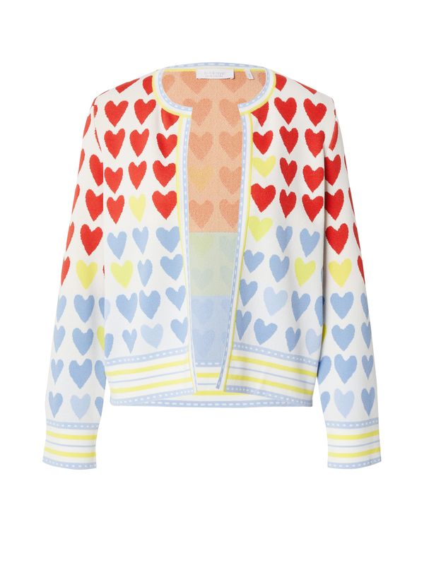 Rich & Royal Rich & Royal Kardigan  svijetloplava / žuta / crvena / bijela