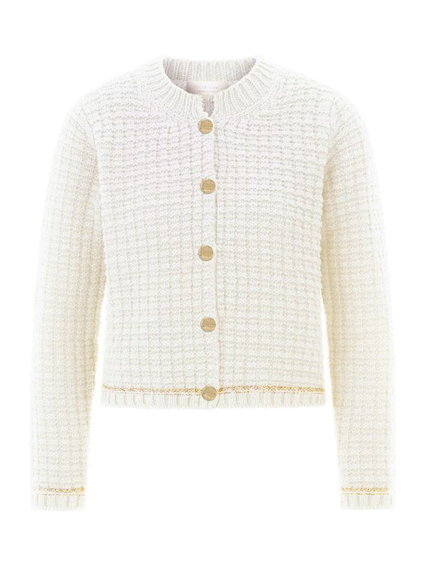 Rich & Royal Rich & Royal Kardigan  zlatna / prljavo bijela