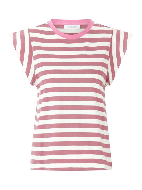 Rich & Royal Rich & Royal Majica  prljavo roza / bijela