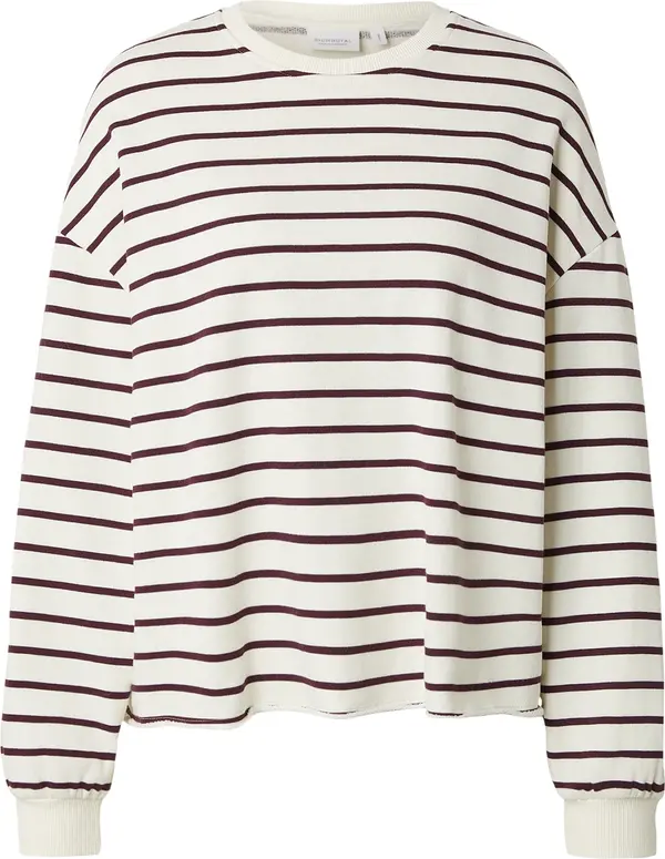 Rich & Royal Rich & Royal Sweater majica  ecru/prljavo bijela / burgund