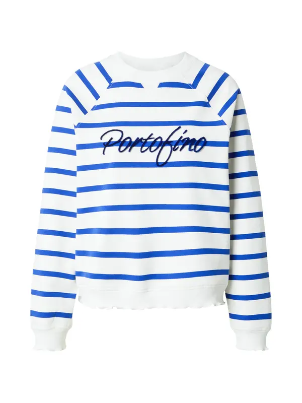 Rich & Royal Rich & Royal Sweater majica  kraljevsko plava / bijela