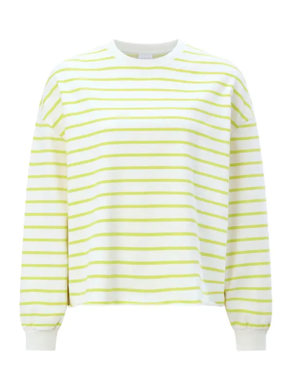 Rich & Royal Rich & Royal Sweater majica  svijetlozelena / bijela