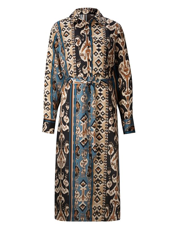 Rick Cardona by heine Rick Cardona by heine Košulja haljina  boja pijeska / plava / smeđa / crna