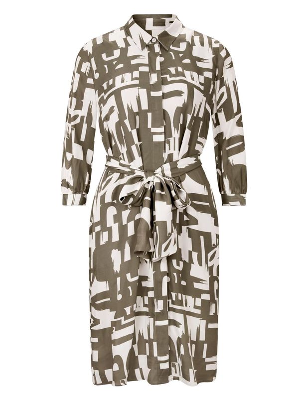 Rick Cardona by heine Rick Cardona by heine Košulja haljina  ecru/prljavo bijela / kaki