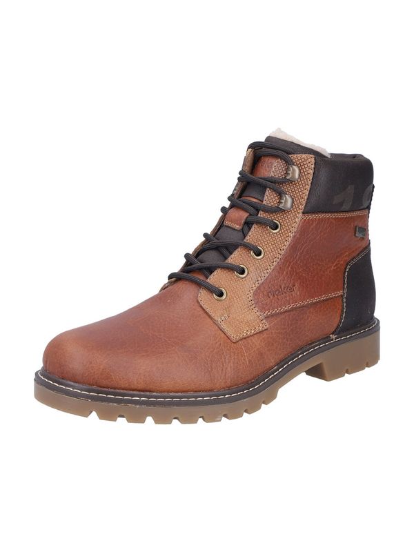 Rieker Rieker Čizme na vezanje  karamela / konjak / tamno smeđa