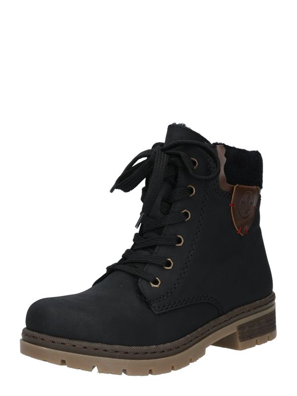 Rieker Rieker Gležnjače na vezanje  karamela / crna