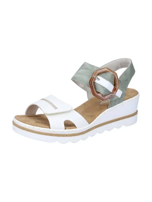 Rieker Rieker Sandale  kaki / bijela