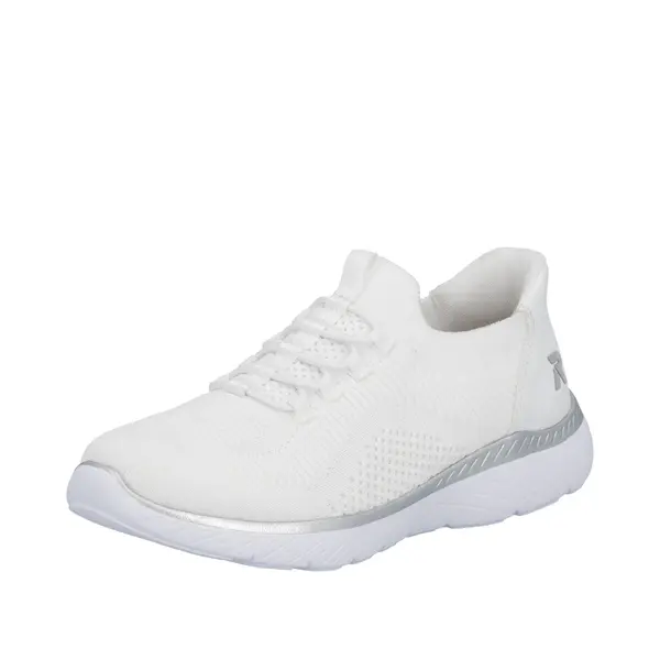 Rieker Sport Rieker Sport Slip On cipele 'M5066'  srebro / bijela