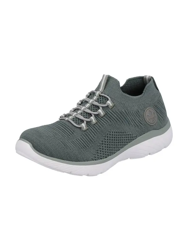 Rieker Sport Rieker Sport Slip On cipele 'M5074'  kraljevski zelena / bijela