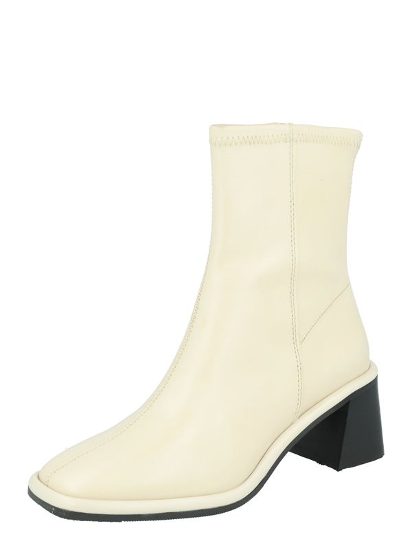 River Island River Island Čizmice 'BLOCK HEEL ZIP SOCK BOOT'  ecru/prljavo bijela / crna