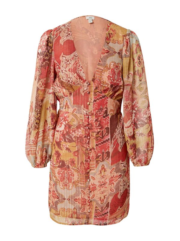 River Island River Island Haljina  toplo smeđa / breskva / bordo / narančasto crvena