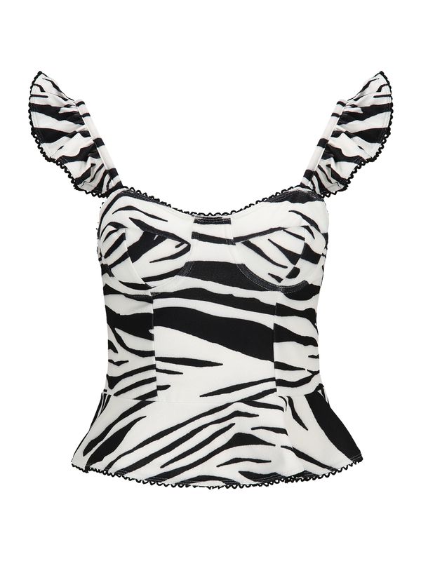 River Island Petite River Island Petite Top  crna / bijela