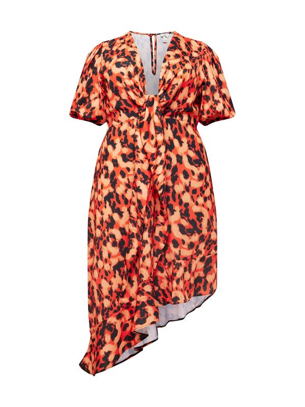 River Island Plus River Island Plus Ljetna haljina 'PHOEBE'  narančasta / marelica / crna
