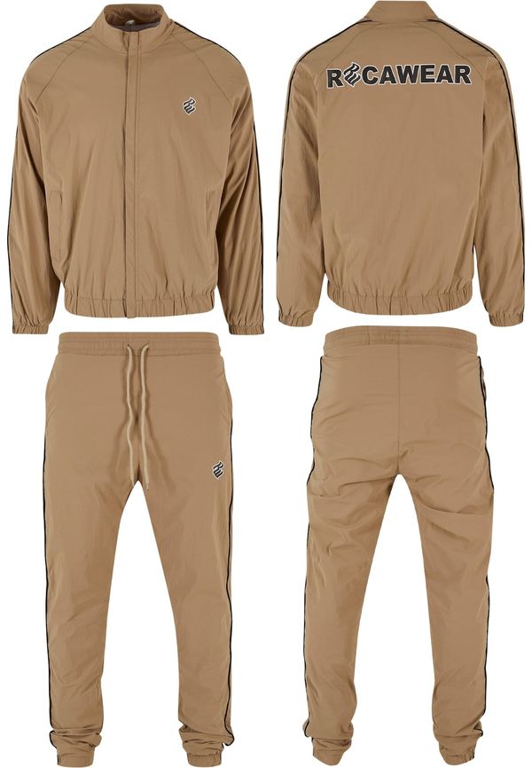 ROCAWEAR ROCAWEAR Jogging komplet 'Champ'  tamno bež / crna / bijela