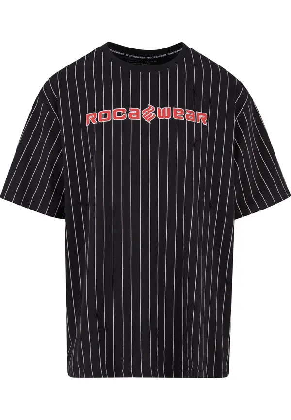 ROCAWEAR ROCAWEAR Majica 'Coles'  crvena / crna / bijela
