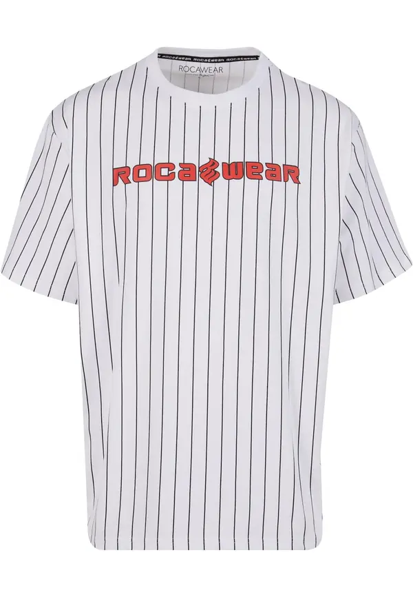ROCAWEAR ROCAWEAR Majica 'Coles'  crvena / crna / bijela