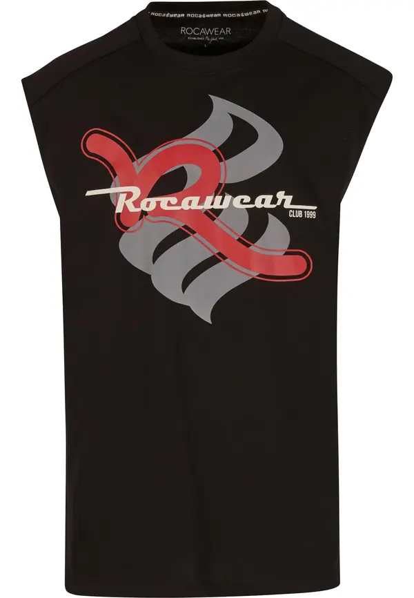 ROCAWEAR ROCAWEAR Majica 'Sirene'  siva / crvena / crna