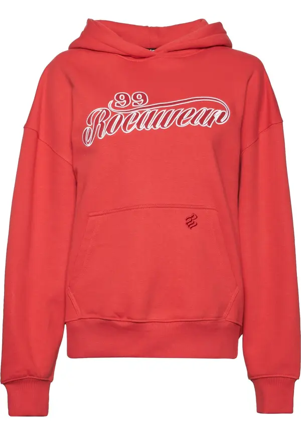 ROCAWEAR ROCAWEAR Sweater majica 'Cherry'  crvena / bijela